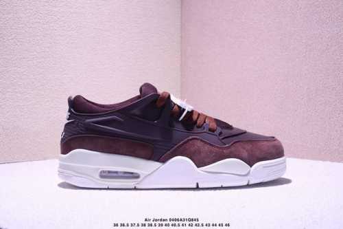 Air Jordan Aj4 Rm 重制版低帮复古篮球鞋 实拍首发 采用了低帮的设计 并保留了众多Aj4的经典元素 鞋身以皮革 麂皮材质拼接打造 Aj4经典的T