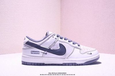 Nike Sb Dunk Low“ Supreme联名 米灰双小勾” 周年高端定制 低帮休闲板鞋 定制鞋盒 大厂纯原品质出货 超高清洁度 皮料切割干净无任何毛边