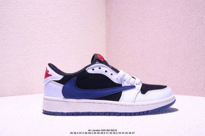 130 Aj1倒勾Travis Scott X Air Jordan 1 ” Reverse Mocha “ Aj1乔1 Ts 闪电 联名倒钩 低帮文化篮球鞋