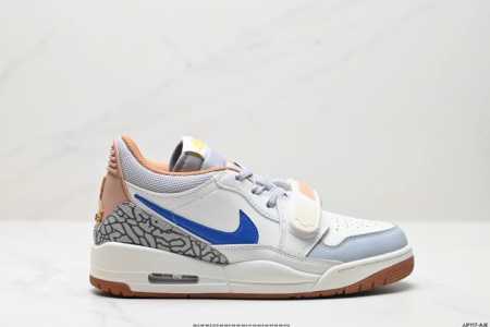 福利公司级三合一最强合体，多种新配色回归耐克nike Air Jordan Legacy 312 Low”White Grey Fog Blue Red“乔丹最 - 点击图像关闭