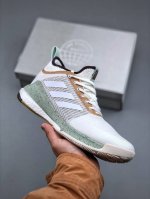 Adidas Crazyflight Mid 运动鞋 减震防滑 针织网面设计 鞋底采用真爆颗粒 三层组合大底 舒适透气 Gx1258 尺码：36-45