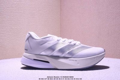 公司级Ad Adizero Boston 13 夏季透气网眼竞速跑鞋 Js4939 融合Lightstrike和Lightstrike pro技术 采用乙烯 乙