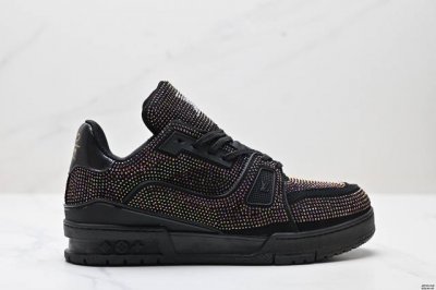 公司级全新Lv路易威登Louis Vuitton Trainer Sneaker Low休闲运动文化百搭板鞋 尺码:40-45 Id:Jef101-Kjs