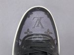 渠道优势 专柜版 驴牌 Louis Vuitton Rivoli 帆布 系带圆头平跟 低帮 时尚板鞋 男款 白灰 尺码 38 39 40 41 42 43 44