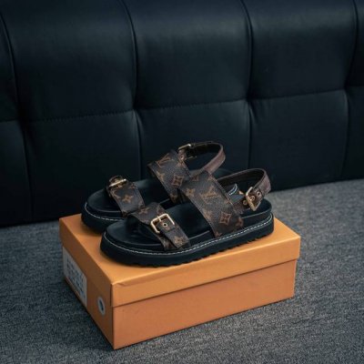 核心私 特价福利 Louis Vuitton Lv路易威登2025夏季新款女士沙滩鞋凉鞋系列 鞋面：Lv经典老花面料搭配原版开模五金金属扣件 大底：原版开模大底