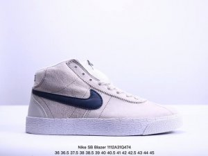 公司级Nike SB Zoom Blazer Mid 耐克 皮革 防滑减震耐磨 中帮板鞋 货号:923112 222 尺码:36 36.5 37.5 38 38