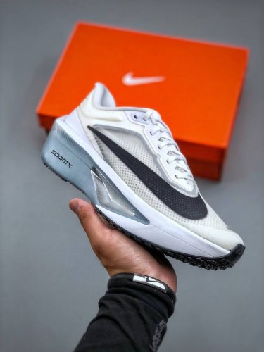 Nike Zoom Fly 6 premium White pure platinum Obsidian 飞行6代马拉松系列低帮透气休闲运动慢跑鞋 白黑蓝曜石