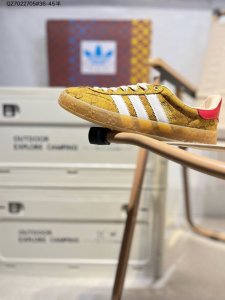 Gucci 古驰 Gazelle Adidas Originals X 古驰联名阿迪达斯 经典百搭拼色德训休闲系列板鞋707847 Qz7022705#36-4