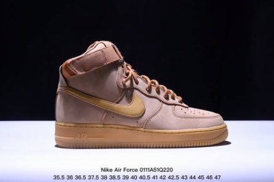 耐克 Nike Air Force 1 '07 Low 空军一号小麦色高帮，柔软、弹性十足的缓震性能和出色的中底设计，横跨复古与现代的外型结合，造就出风靡全球三