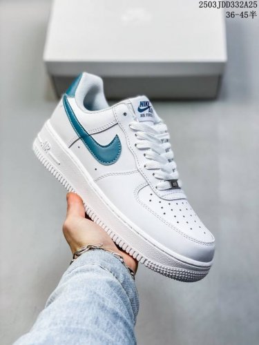 130 公司级带半码 af1耐克 Nike Air Force 1 ‘07 Low 空军一号 厚底增高百搭运动板鞋 原楦头原纸板 打造纯正空军版型，专注外贸渠道