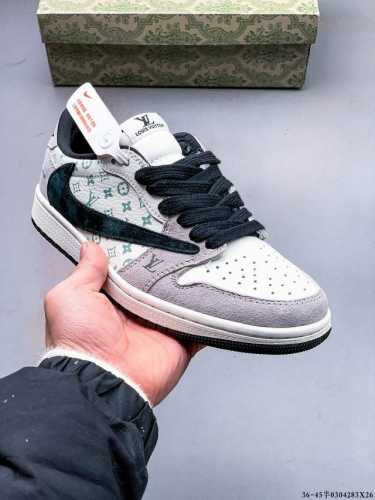 180 公司级！耐克Nike Air Jordan Low 1 乔1低帮倒勾经典休闲鞋 0304283X26