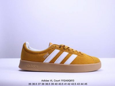 公司级Adidas Neo VL Court 2.0 百搭单品 绒面麂皮防滑耐磨轻便低帮板鞋 整双鞋以传统的低帮呈现的清新造型 鞋头优先头层反毛皮 包裹保证优秀