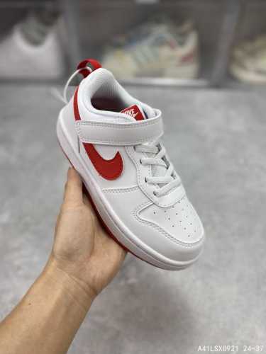 童鞋开学季 耐克童鞋开学季 Nike Court Borough Low 2 低帮小aj1百搭透气休闲运动板鞋儿童运动篮球鞋 婴童魔术贴运动童鞋开学季，助力小宝