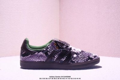 真标Wb Studded X Adidas Originals Samba Og 桑巴舞系列绅士德训足球风百搭低帮休闲运动板鞋 货号:Ig4304 尺码:36