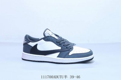 220 乔丹Air Jordan 1 Low Aj1 乔1低帮复古文化休闲运动篮球鞋 倒勾海军蓝 111700Adutu半 39-46