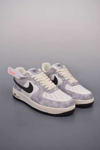 260 Nike Air Force 1 Low 岩石灰黑 原楦头原纸板 打造纯正空军版型 专注外贸渠道 全掌内置蜂窝气垫 原盒配件 原厂中底钢印、拉帮完美