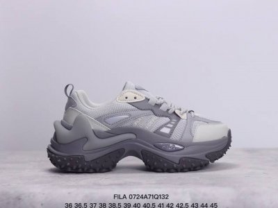斐乐fila 网红单品小红书推荐爆款 Fila斐乐情侣款 老爹鞋厚底情侣鞋火星鞋新款复古百搭运动鞋。采用合成革+拼接透气网布材质tecno-Comfort舒能发