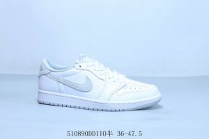 乔丹Air Jordan 1 Low Aj1 乔1低帮复古文化休闲运动篮球鞋 白灰 货号 Cz0790-100 510890Ddiio半 36-47.5