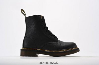 著名工鞋品牌-马汀博士dr. Martens 1466 Smooth Leather Platform系列高帮英伦骑士朋克复古机车松糕厚底粗跟增高马丁靴 货号：