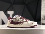 公司级带半码 耐克 Travis Scott X Fragment Design X Jordan Air Jordan 1 Low Og Sp “迪奥联名 多