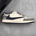 本地290 核心私 travis Scott X Fragment Design X Air Jordan 1 Low Og Sp Aj1 乔1 迪奥联名-石头