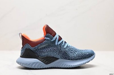公司级阿迪 Lv Alphabounce Beyond M阿尔法 网面休闲跑步鞋 B43686 织4D鞋面春夏更加透气舒适 德国马牌橡胶大底 内附专柜脚踏防尘纸