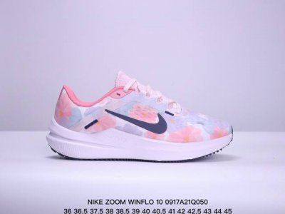 耐克 Nike 夏季新款zoomwinflo 10运动休闲轻便缓震气垫跑步鞋公路跑步鞋 飞线贾卡轻质透气休闲运动鞋 无论你是习惯每周畅跑的经验跑者，还是希望把兴
