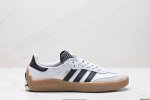 公司级Palace Xadidas Originals Samba Puig潮流休闲轻便耐磨防滑低帮板鞋男女同款 绿色 外观设计：这款板鞋采用了黑色和白色的搭配