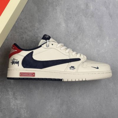 本地 核心私 Travis Scott X Fragment Design X Air Jordan 1 Low Og Sp Aj1 乔1 斯图西Supreme