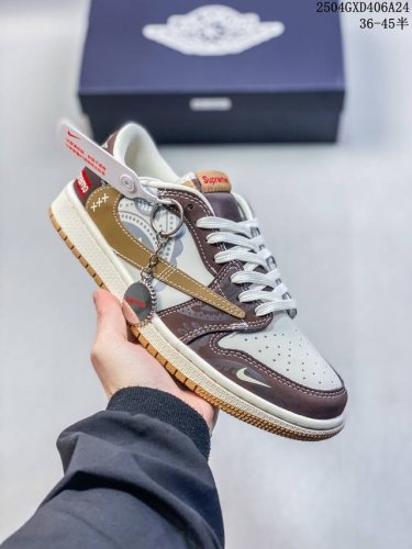 海外爆款限量发售！Travis Scott X Fragment Design X Jordan Air Jordan 1 Low Og Sp “Supreme