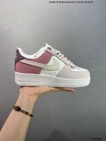 Nike Air Force 1 Low 樱桃粉 原楦头原纸板 打造纯正空军版型 专注外贸渠道 全掌内置蜂窝气垫 原盒配件 原厂中底钢印、拉帮完美 官方货号：I