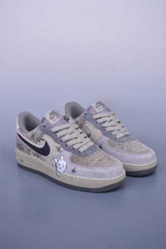 Nike Air Force 1 Low 暗黑骷髅 原楦头原纸板 打造纯正空军版型 专注外贸渠道 全掌内置蜂窝气垫 原盒配件 原厂中底钢印、拉帮完美 官方货号：
