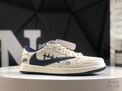 公司级带半码 耐克 Travis Scott X Fragment Design X Jordan Air Jordan 1 Low Og Sp “迪奥联名 多