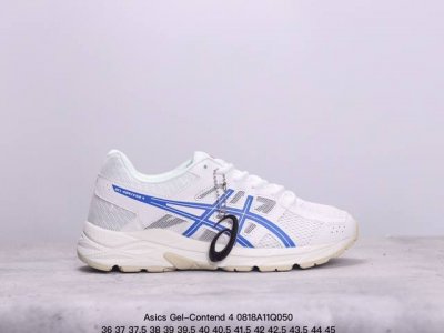 公司级asics 亚瑟士 透气网眼鞋面配合部分合成革材质，全新rearfoot Gel后置凝胶缓冲效果日本专业跑鞋品牌-亚瑟士asics Gel-Contend