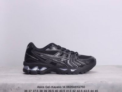 亚瑟士 Asics Gel-Kayano 14 公司级版本运动休闲透气专业缓震慢跑鞋。采用工程弹性双层再生网格密度鞋面材质，后跟3D可视gel缓震乳胶物料，升级