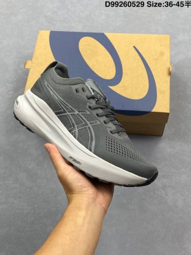 公司级Asics亚瑟士 Gel-Kayano 31 platinum低帮专业有氧超轻便运动跑步鞋 全新原装数据开发 符合人体工程学 一体式双层编制鞋面 高弹性面