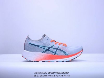 真标asics 亚瑟士magic Speed 稳定跑鞋 鞋面采用双层提花网面设计提高包裹性和透气性 货号:1011B393-001 尺码:36-45 Xm092