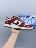 高端定制Nike Sb Dunk Low 古驰联名--- 奶白酒红猪巴 高端定制 低帮休闲板鞋 定制鞋盒 大厂纯原品质出货 超高清洁度 皮料切割干净无任何毛边