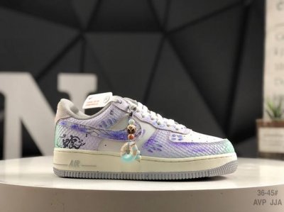 430 公司级带半码Cny蛇年限定 Nike Air Force 1 Late Spring Rain” “春迟雨” 礼盒装空军一号低帮休闲运动板鞋 天际闷雷滚