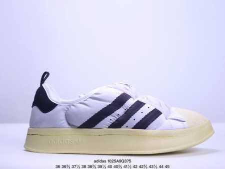 真标带半码 Adidas阿迪达斯PUFFYLETTE三叶草男女保暖一脚蹬休闲运动鞋 XM1025Q375 - 点击图像关闭