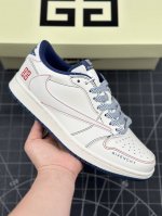 核心私 Travis Scott X Fragment Design X Air Jordan 1 Low Og Sp Aj1 乔1 纪梵希联名-红黑线条 低帮