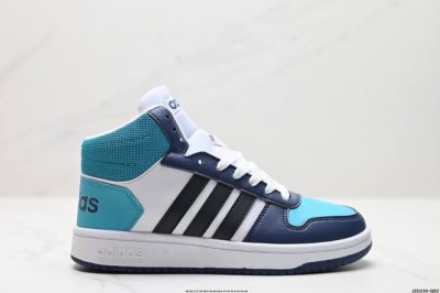 真标adidas Neo Hoops 2.0 Mid 合成革 防滑耐磨 阿迪达斯 中帮板鞋 货号:Fv2729 尺码:36 36.5 37 38 38.5 39