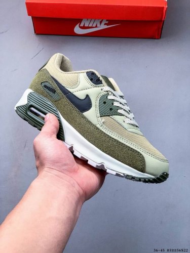耐克 Wmns Nike Air Max 90 Oreo 半掌气垫全皮复古运动休闲慢跑鞋 0511156S22