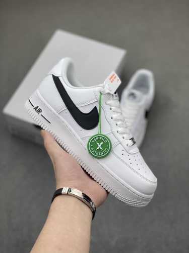 超级福利 核心特价 长期补货 Nike Air Force 1 Low 小权志龙白黑勾 空军一号低帮运动休闲板鞋 原楦头原纸板 打造纯正空军版型 专注外贸渠道
