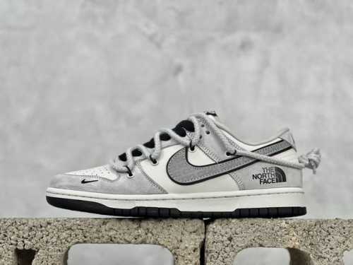 Nk Sb Dunk Low 北面联名-Cdg灰黑抽绳 周年高端定制 低帮休闲板鞋 Xx3168-307 #定制鞋盒 大厂纯原品质出货 超高清洁度 皮料切割干净