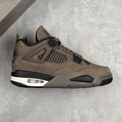本地 核心私 Air Jordan 4 Retro Cave Stone Aj4 乔4摩卡 中帮复古休闲运动文化篮球鞋 #鞋身以Ts标志性的大地色为主色调，通体