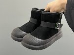 U家新款卡扣皮毛一体儿童中帮雪地靴 Size：26-37码 经典Ugg系列 内里加绒加厚，暖暖过冬 精致卡扣，质感满满