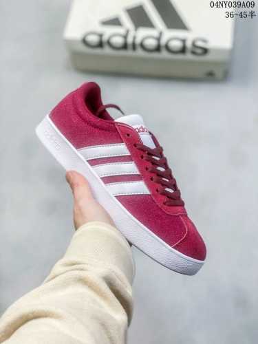 Adidas Vl Court 2.0 阿迪达斯低帮休闲鞋 牛皮材质运动鞋 真标带半码 Size:36-45码半 04Ny039A09