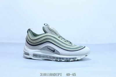 耐克 Nike Air Max 97 Og Qs 子弹系列新配色 复古全掌气垫运动跑步鞋 310 Adipi 40-45