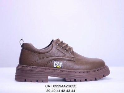 Cat纯原 广东大厂 新款 推土机 休闲时尚 男士休闲皮鞋 原单品质真标公司卡特男鞋广东纯原 历年经典热销款 新款头层牛皮耐磨防滑橡胶大底 固特异工艺 永不开胶